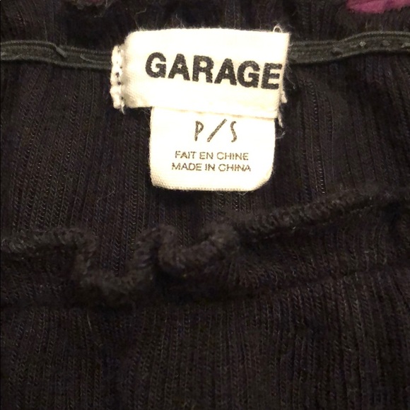 Garage off the shoulder ruffle long-sleeve tee - Picture 3 of 4